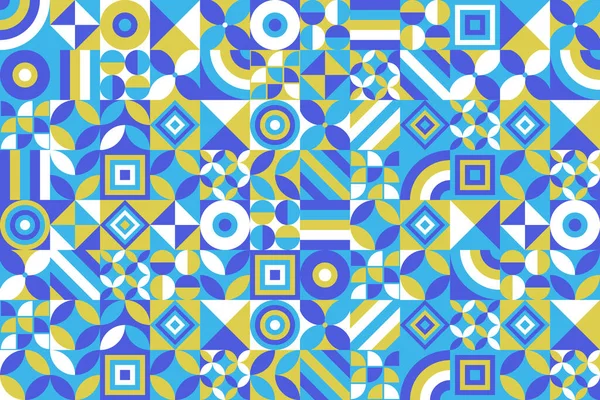 Geometric abstract pattern with simple shapes. Simple composition for web design, branding, invitations, posters, textiles, wallpaper and covers. Stock vector illustration.