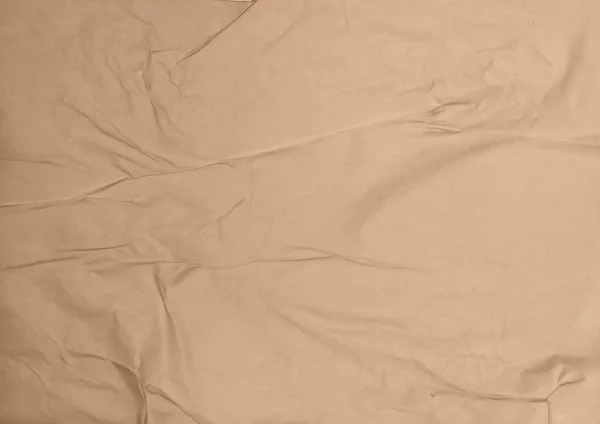 Brown Glue Wrinkled Crumpled Paper Texture — стокове фото