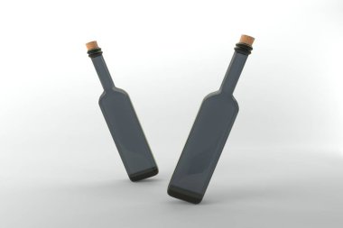 3B Yapılandırılmış Şişeler Model Şablonu