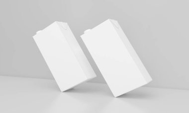 Süt Paketi Paket Tasarımı 3B Hazırlandı