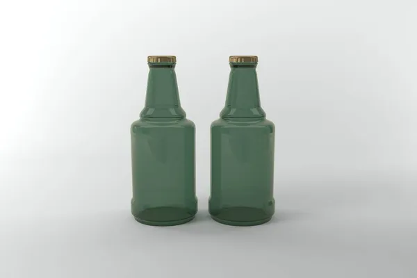 Gerenderte Flaschenmockup Vorlage — Stockfoto