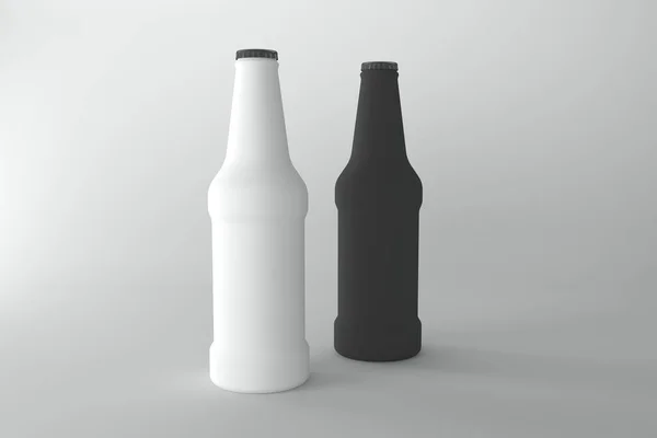 Gerenderte Flaschenmockup Vorlage — Stockfoto