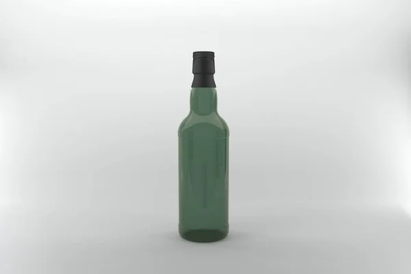 Plantilla Maqueta Botellas Renderizadas — Foto de Stock