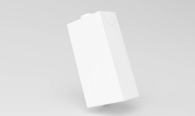 Süt Paketi Paket Tasarımı 3B Hazırlandı