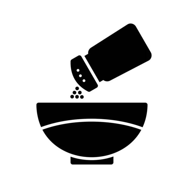 Add Salt Glyph Icon design — Stock Vector