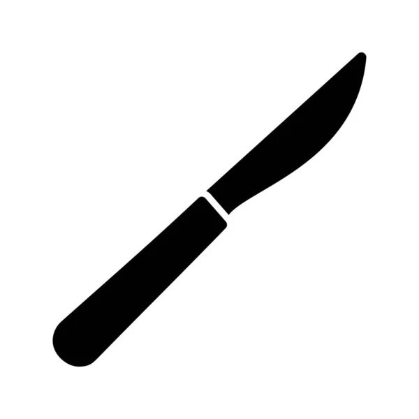 Knife Glyph Icon Glyph Icon — 스톡 벡터