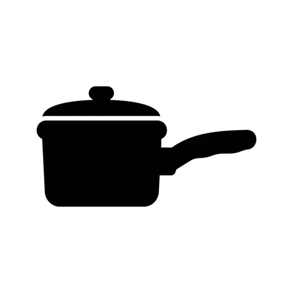 Sauce Pan Glyph Icon — Stockvektor