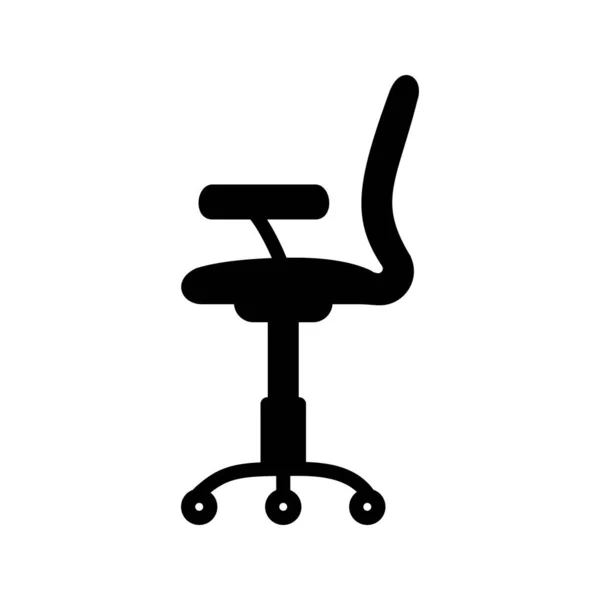 Conference Room Chair Glyph Icon — ストックベクタ
