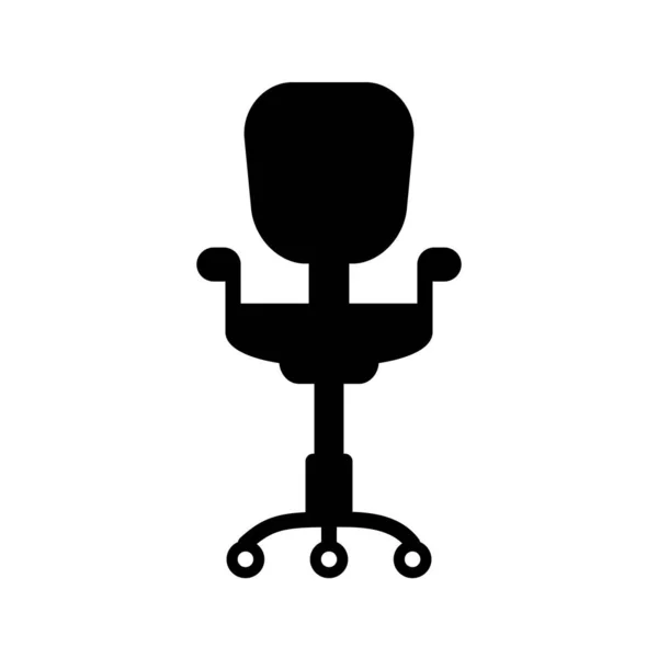 Ikona Office Chair II Glyph — Stockový vektor
