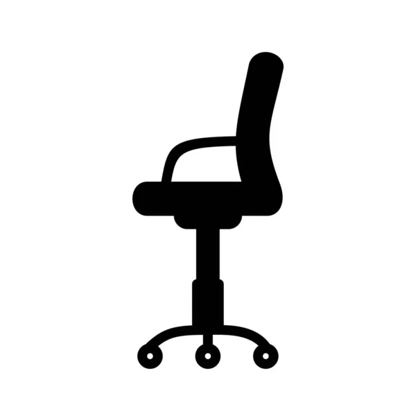 第三张办公室椅Glyph图标 — 图库矢量图片