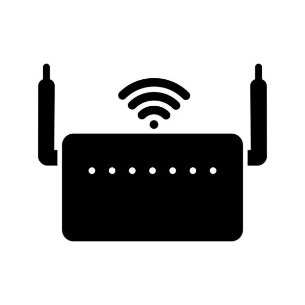 WIFI Router Glyph Icon — Stock Vector