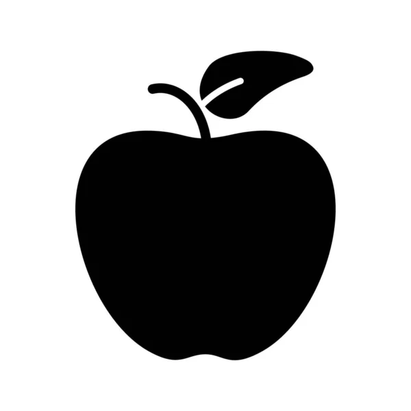 Icône glyphe pomme — Image vectorielle