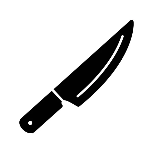 Knife Glyph Icon — Stock Vector