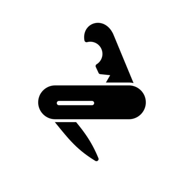 Penknife Glyph Icon — 스톡 벡터