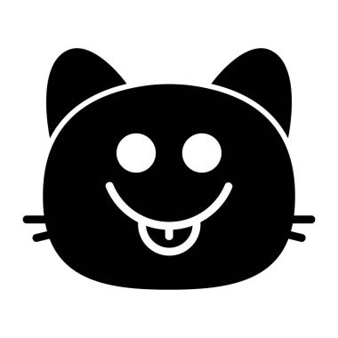 kedi lezzetli kabartma simgesi
