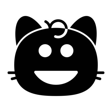 Kedi sırıtışı I Glyph Simgesi