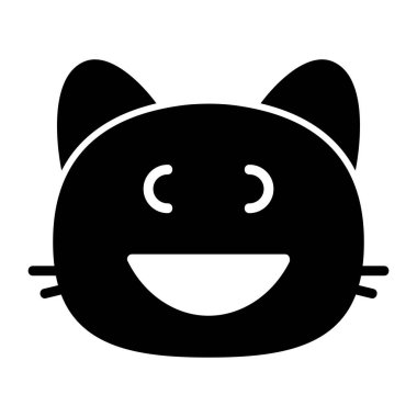 kedi sırıtan VII Glyph Simgesi