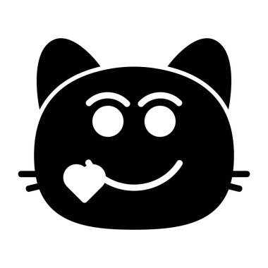 kedi öpücüğü II kabartma simgesi