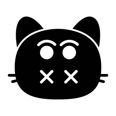 kedi Sessiz Kabartma Simgesi