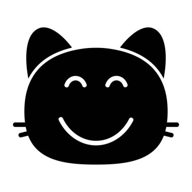 kedi gülümsemesi kabartma simgesi