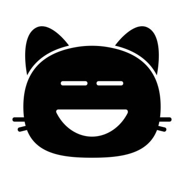 kedi gülen kabartma simgesi