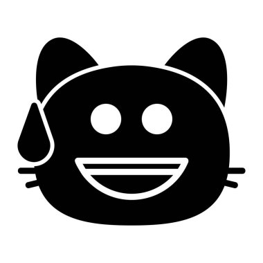 kedi terleyen kabartma simgesi