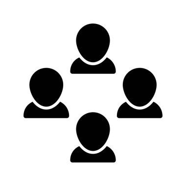 Kullanıcılar glif simgesi
