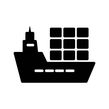 Kargo Gemisi Kabartma Simgesi