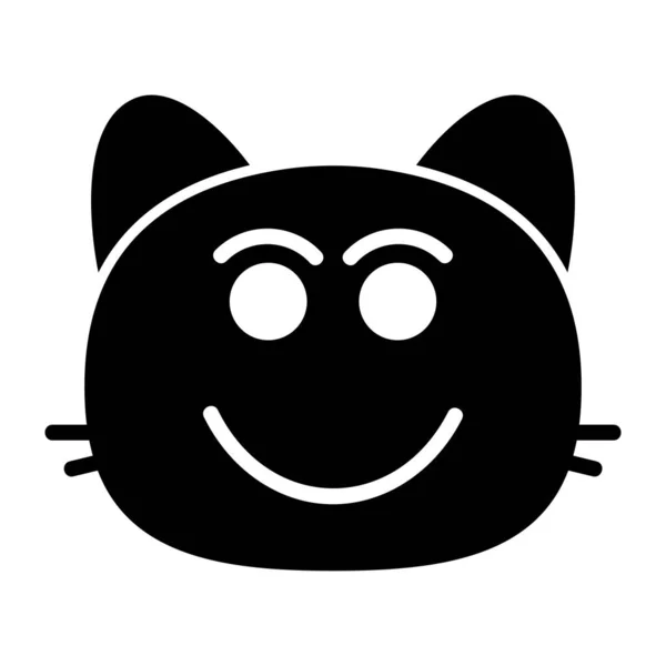 Cat glance II Glyph Icon — Stockvektor