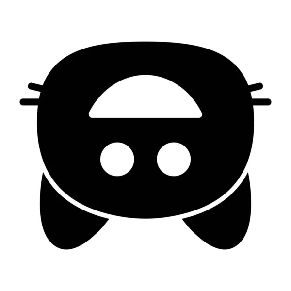 Kat ondersteboven glyph icoon — Stockvector
