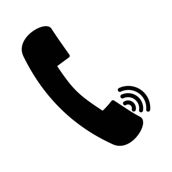 Glyph telefoonpictogram — Stockvector