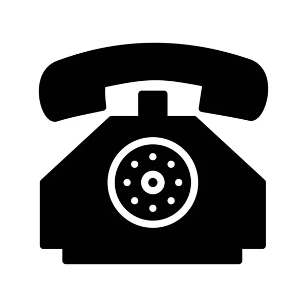 Telefon Set Glyph Icon — Stockvektor
