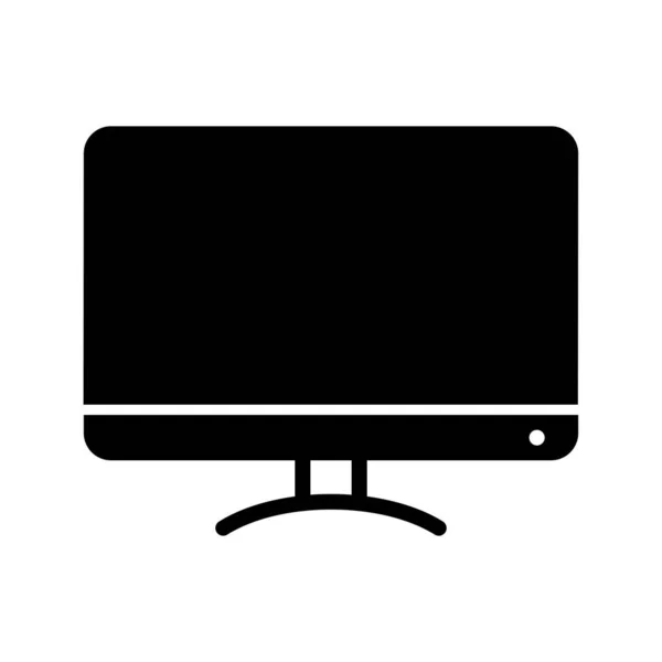 Ikona Glyfa LCD displeje — Stockový vektor