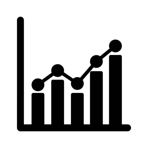 Піктограма Charts Glyph — стоковий вектор