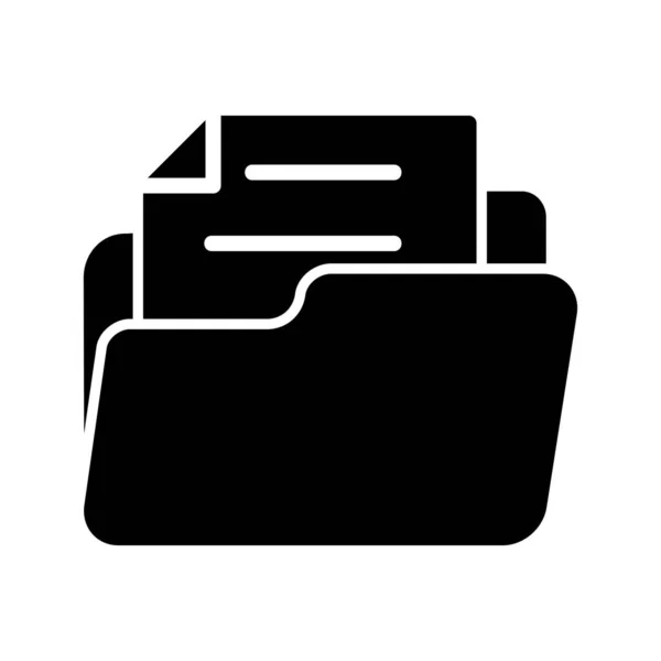 Dateimanager Glyph Icon — Stockvektor