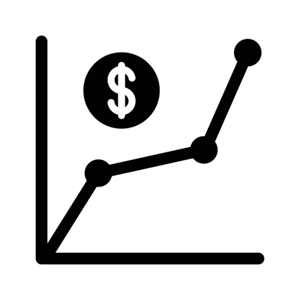 Ikona Glyfa příjmu — Stockový vektor