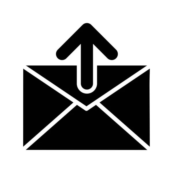 Send message Glyph Icon — ストックベクタ