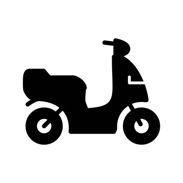 Scooter Glyph Icon — Stockvektor