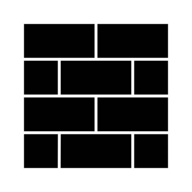 Yapı Glyph Vektör Simgesi Tasarımı