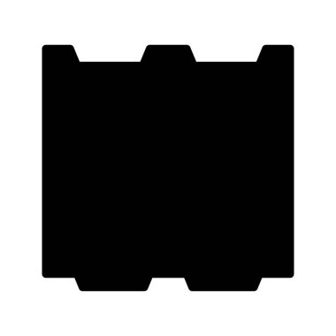 Yapı Glyph Vektör Simgesi Tasarımı