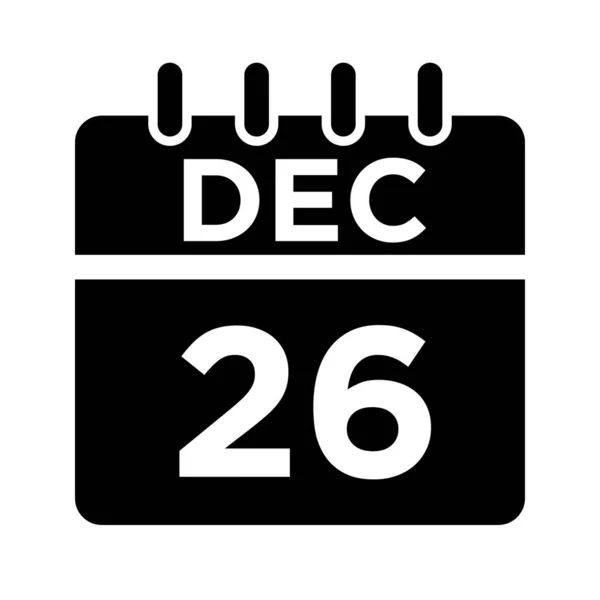 12月12日至12月26日 — 图库矢量图片