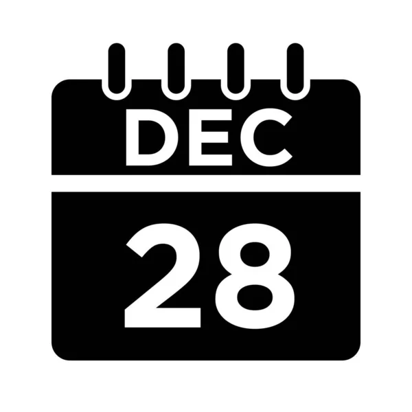 12月12日至12月28日 — 图库矢量图片