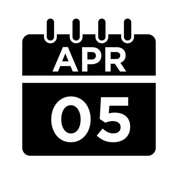 04-Apr - 05 Glyphh Icon — стоковый вектор
