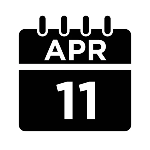 04-Apr - 11 Glyph Icon — Stockvektor
