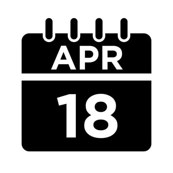 04-Apr - 18 Glyph Icon — Stockvektor