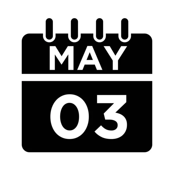 05-Mayo - 03 Icono de Glifos — Vector de stock