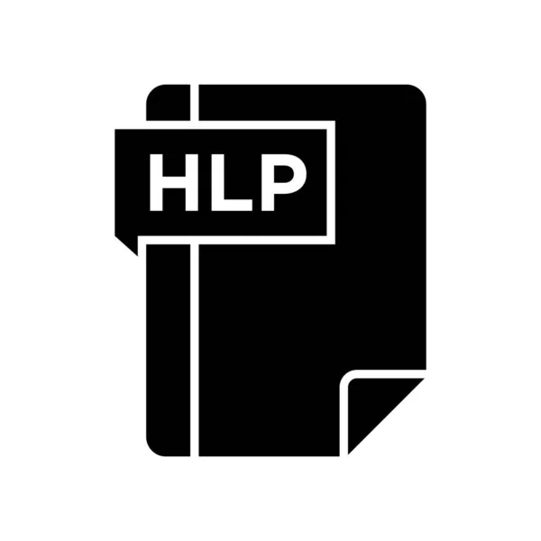 HLP Glyph Icon — Vector de stock