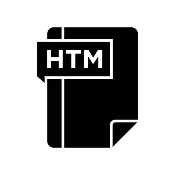 Ícone de glifo HTM —  Vetores de Stock