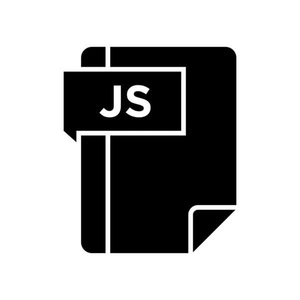 Ikona JS Glyph — Stockový vektor