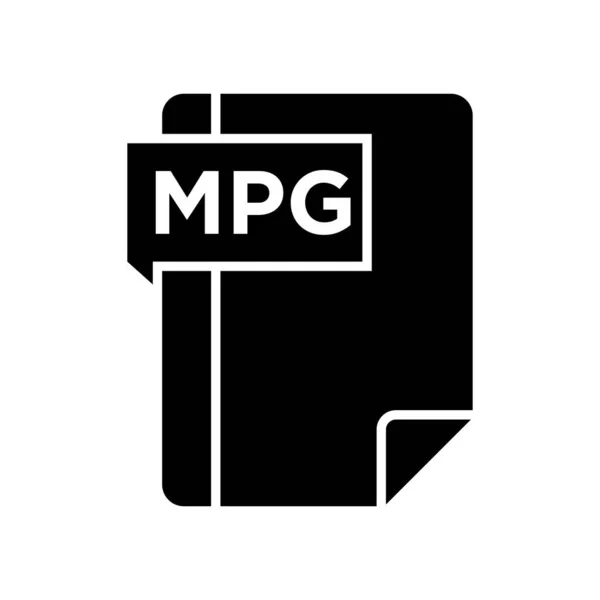 MPG Glyph Icon — Stock Vector